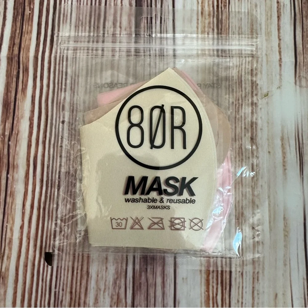 8 Other Reasons 3 Pack Reusable Neutral Mask And Mask Chain Duo Bundle OS